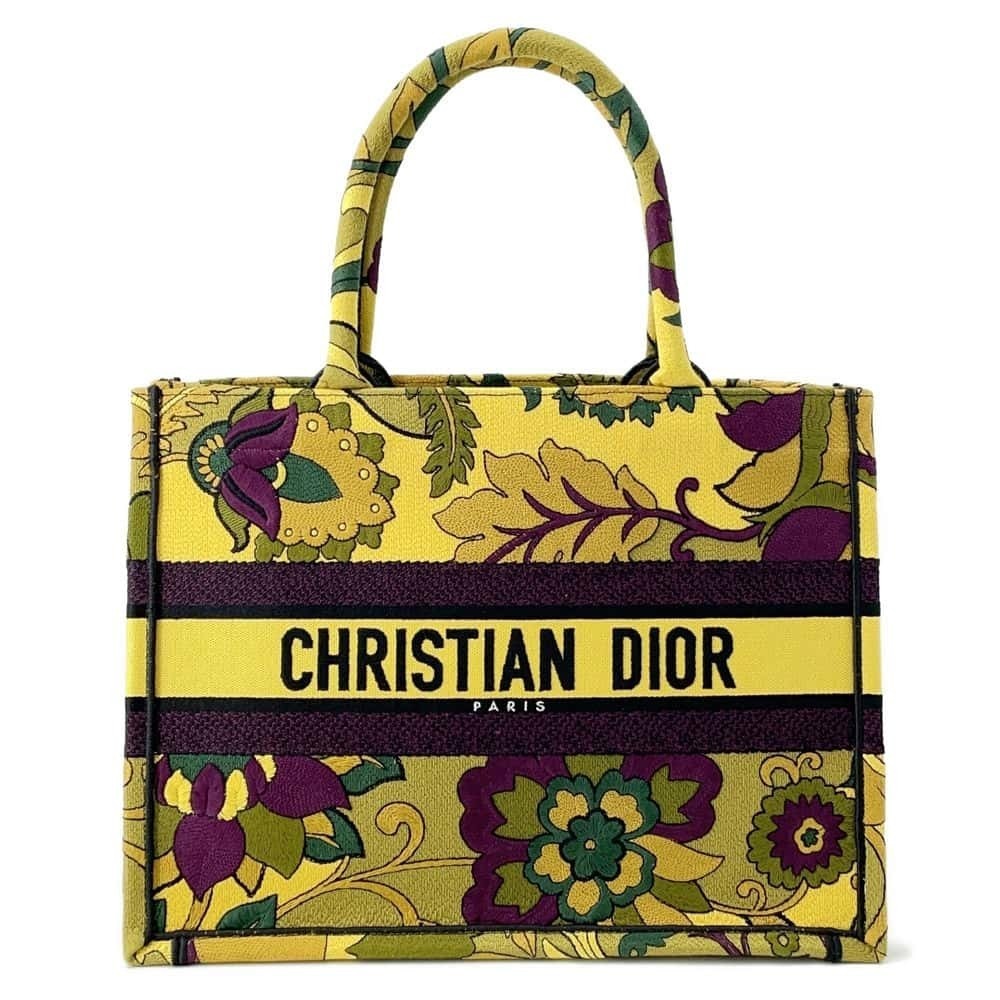 Christian Dior Book Tote Jardin Indian Medium Handbag